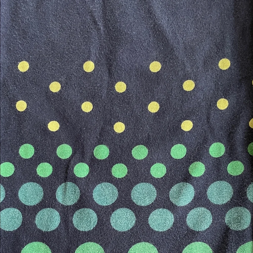BabyGap  Blue Long Sleeve with Green,Teal and White Dots size 4